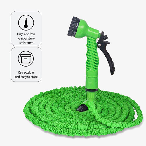 Expandable & Flexible Garden Water Hose w Spray Nozzle 25, 50,
