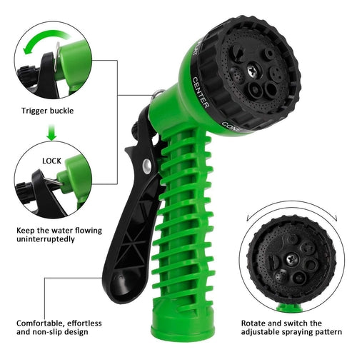 Expandable & Flexible Garden Water Hose w Spray Nozzle 25, 50,