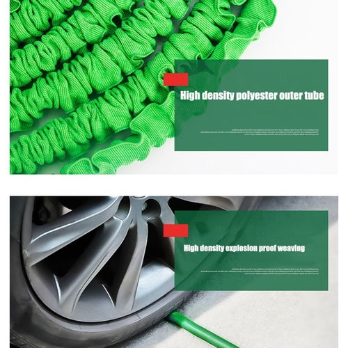 Expandable & Flexible Garden Water Hose w Spray Nozzle 25, 50,