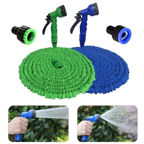 Expandable & Flexible Garden Water Hose w Spray Nozzle 25, 50,